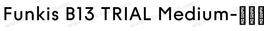 Funkis B13 TRIAL Medium字体转换